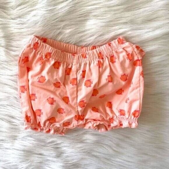 Child Of Mine Baby Girls Set 0 to 3 Months Pink Peach Tank Top Bloomer Shorts - Picture 4 of 6